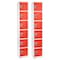 Adiroffice 12 in W, 12 in D, 72 in H, Steel ADI629-206-RED-2PK - alternate 1